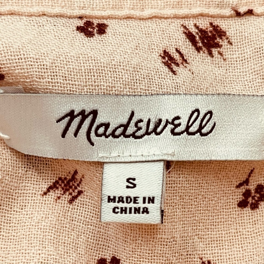 Madewell Delicate Floral Peasant Top - Picture 5 of 6